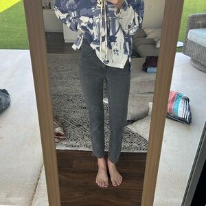 Madewell cropped ankle jean